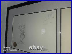Duck Dodgers the 24 1/2th Century Daffy Duck Porky Pig Signed By Chuck Jones 1/1