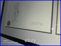Duck Dodgers the 24 1/2th Century Daffy Duck Porky Pig Signed By Chuck Jones 1/1