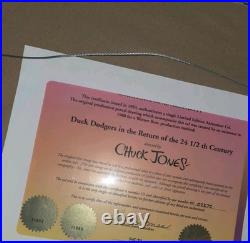 Duck Dodgers the 24 1/2th Century Daffy Duck Porky Pig Signed By Chuck Jones 1/1