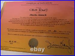 Ducks amuck chuck jones signed art w coa