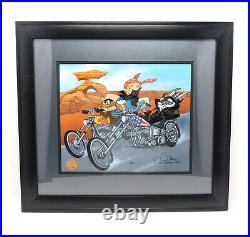 EASY WIDERS / Riders CHUCK JONES Signed Harley Davidson Cel Art Bugs Bunny Cell