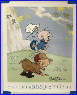 Elmer Fudd Art Print Collectible Chuck Jones Hand Signed Numbered 1993 HTF Rare