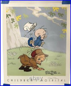 Elmer Fudd Art Print Collectible Chuck Jones Hand Signed Numbered 1993 HTF Rare