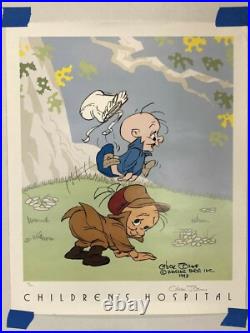 Elmer Fudd Art Print Collectible Chuck Jones Hand Signed Numbered 1993 HTF Rare