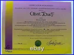 Elmer Fudd Duck Season Animation Cell Hand Signed by Noel Blanc