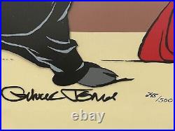 Extremely Rare Bugs Bunny and Toro the Bull cel, signed by Chuck Jones