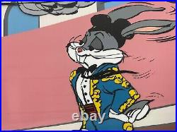 Extremely Rare Bugs Bunny and Toro the Bull cel, signed by Chuck Jones