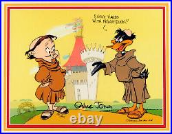 FRIAR DUCK Chuck Jones Cel Signed Limited Edition Robin Hood Art Looney Tunes