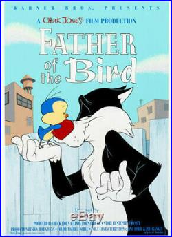 Father of the Bird 1997 Production Cel & Poster Signed Chuck Jones & Fossatti