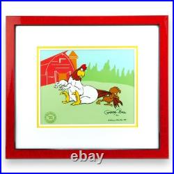 Foghorn Leghorn & Henry Chicken Hawk Chuck Jones Cel Limited Edition Signed art