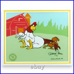 Foghorn Leghorn & Henry Chicken Hawk Chuck Jones Cel Limited Edition Signed art