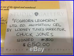 Foghorn Leghorn Limited Edition Signed Chuck Jones Animation Cel (ML1039753)