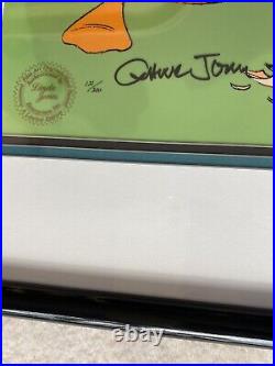 Framed Looney Tunes Signed Chuck Jones Limited Edition Animation Cel #121/200