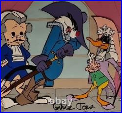 Framed SCARLET PUMPERNICKEL animation cel with background signed Chuck Jones Framed SCARLET PUMPERNICKEL animation cel with background signed Chuck Jones