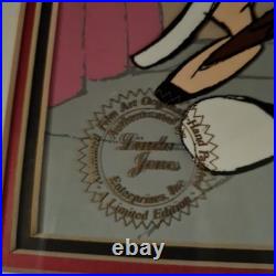 Framed SCARLET PUMPERNICKEL animation cel with background signed Chuck Jones