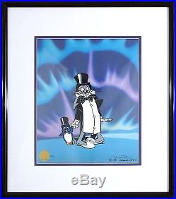 Frigid Hare Penguin Bugs Bunny HAND-SIGNED Chuck Jones Looney Tunes Limited Cel