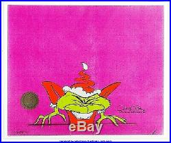 GRINCH Who Stole Christmas 1967 SIGNED CHUCK JONES Original Production CEL cell