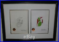 Grinch Christmas Animation Production Drawing Cel Signed Chuck Jones Dr Seuss