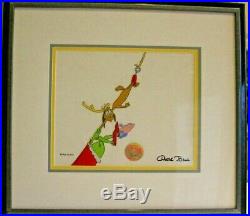 Grinch Production Cell Best Max expression! Chuck Jones Signed &Authenticated