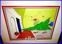 Grinch Stole Christmas Animation Cel Original Production Signed Chuck Jones Cell