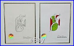 Grinch Stole Christmas Animation Cel Signed Chuck Jones Production Drawing
