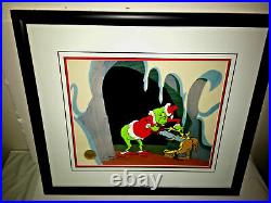 Grinch Stole Christmas Cel Dr Suess On Becoming A Reindeer Signed Chuck Jones