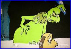 Grinch Stole Christmas Cel Original Animation Production Max Signed Chuck Jones
