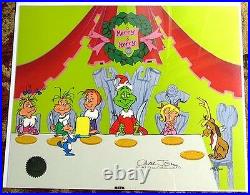 Grinch Stole Christmas Cel Who Christmas Feast Signed Chuck Jones Cell