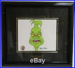 Grinch Who Stole Christmas hand Painted production Cel signed Chuck Jones 1966