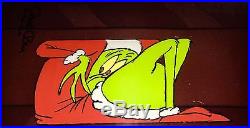 Grinch stole christmas animation cel original production signed chuck jones cell