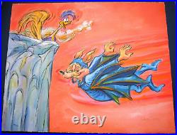 HAND SIGNED CHUCK JONES Roadrunner Wile BATMAN WARNER BROTHERS CEL GICLEE PRINT