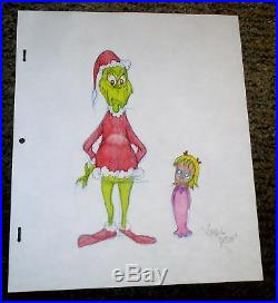 HOW THE GRINCH STOLE CHRISTMAS' Virgil Ross Hand Signed Drawing / CHUCK JONES