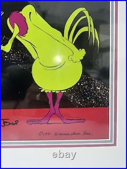Hare-Way to the Stars Bugs Bunny and Instant Martian Production Cell Signed COA