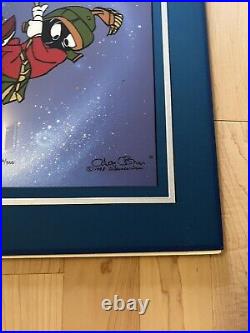 Haredevil Hare Bugs Bunny with Marvin the Martian and K-9 Chuck Jones signed