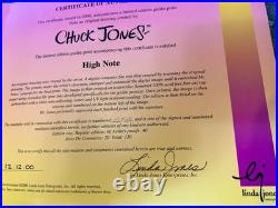 High Note LE Giclee' Signed by Chuck Jones /Matted & Framed