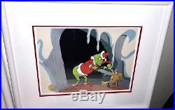 How The Grinch Stole Christmas 2 Cel Set Signed Chuck Jones Cell & Promo Cards
