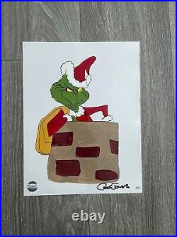 How The Grinch Stole Christmas Animated Cel Signed Chuck Jones COA