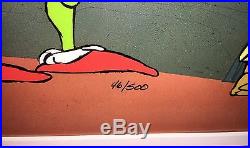 How The Grinch Stole Christmas Cel On Becoming A Reindeer Signed Chuck Jones