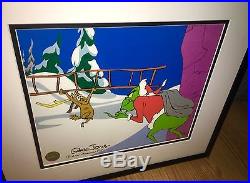 How The Grinch Stole Christmas Cel Stop Number One Signed Chuck Jones Animation