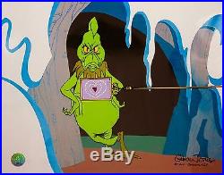 How The Grinch Stole Christmas Cel Two Sizes Too Small Signed Chuck Jones Cell