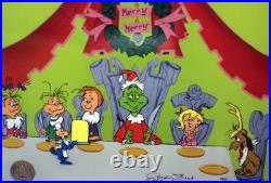 How the Grinch Stole Christmas SIGNED Hand Painted Cel Limited Edition Dr Seuss