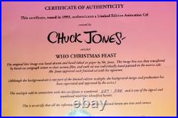 How the Grinch Stole Christmas SIGNED Hand Painted Cel Limited Edition Dr Seuss