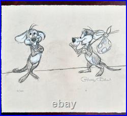 Hubie and Bertie Chuck Jones Signed Rare 1998 Looney Tunes WB Limited Edition