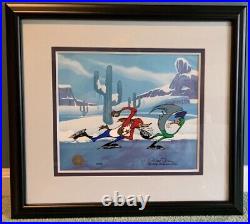 Iced Tease Road Runner Limited Production Cel Signed Chuck Jones, WB COA 1998