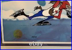 Iced Tease Road Runner Limited Production Cel Signed Chuck Jones, WB COA 1998