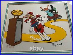 Jay Ward signed cel Dudley Do-Right Very Rare Limited Edition