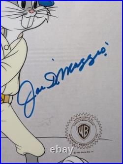 Joe DiMaggio Autographed Limited Edition Warner Bros. Bugs Bunny Sericel WithCoa