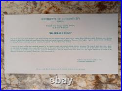 Joe DiMaggio Autographed Limited Edition Warner Bros. Bugs Bunny Sericel WithCoa