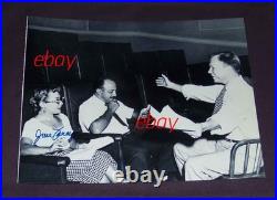 June Foray signed photo Warner Bros cartoon voice session Mel Blanc Chuck Jones