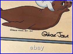 Kotick The White Seal Animation Cel from Movie Twice Signed Chuck Jones with COA